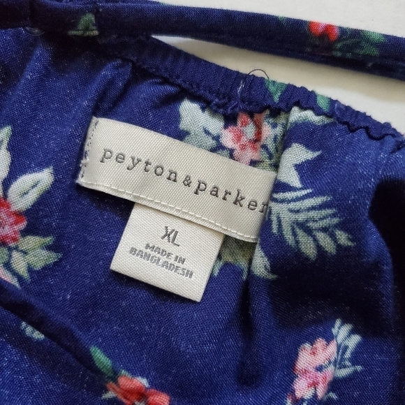 New! Peyton & Parker Navy Bree Floral Mommy & Me Maxi Dress. Adjustable … - Picture 10 of 11